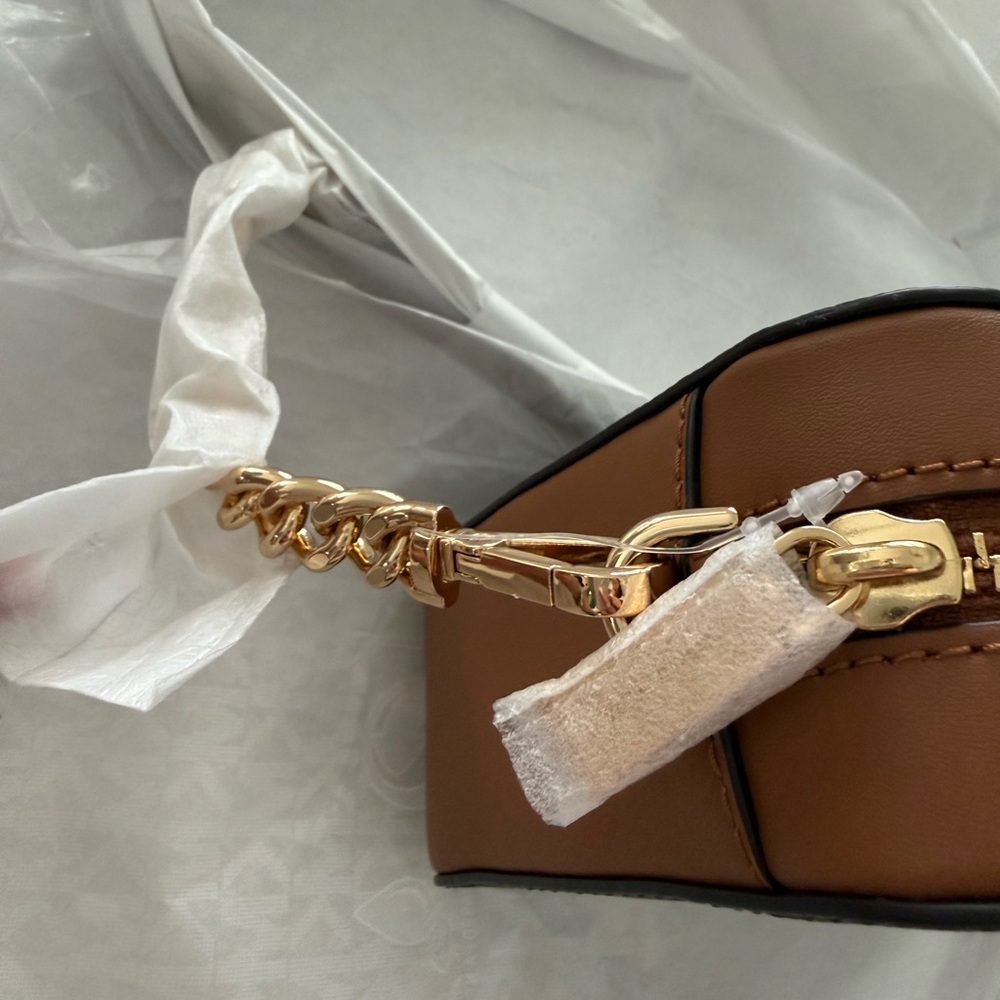 Michael Kors Signature Brown Crossbody Bag - Picture 15 of 16